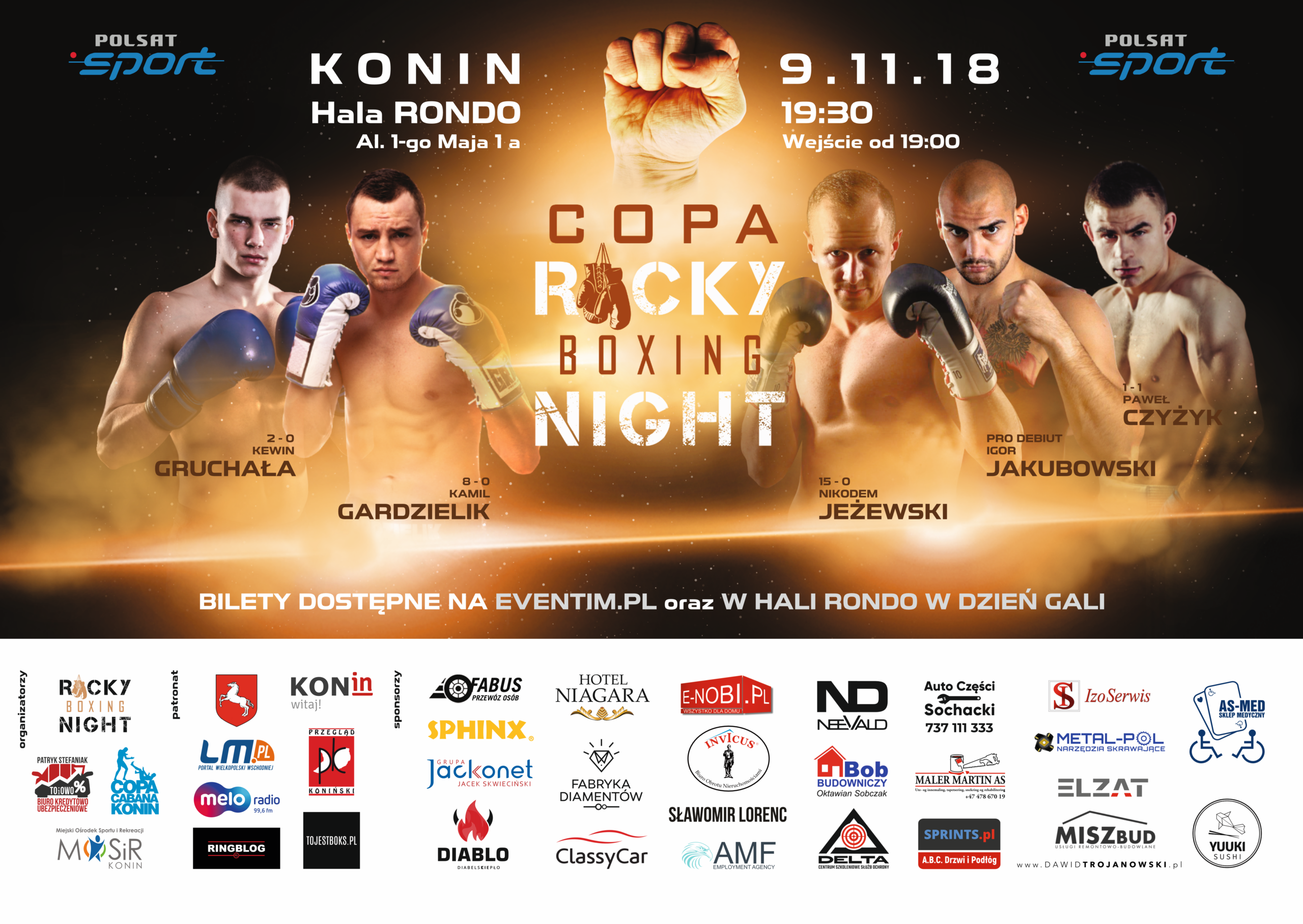 Baner wydarzenia Copa Rocky Boxing Night