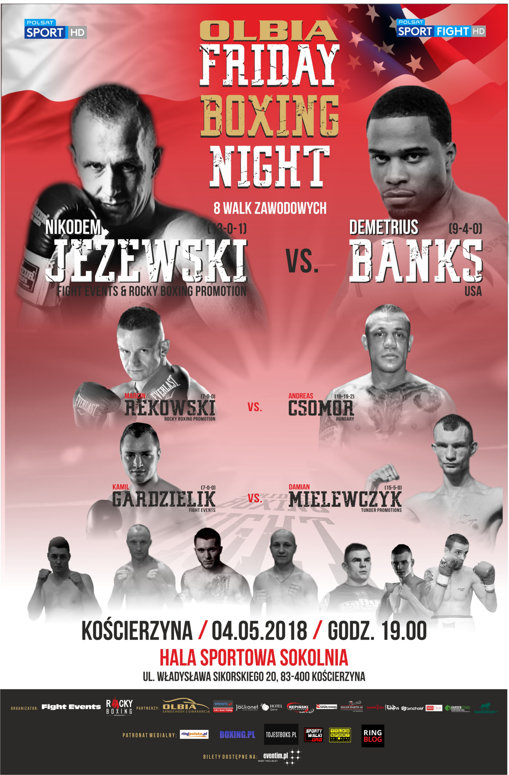 Baner wydarzenia Olbia Friday Boxing Night